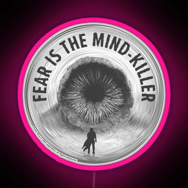 Dune The Sandworm Fear Is The Mind Killer RGB Neon Sign