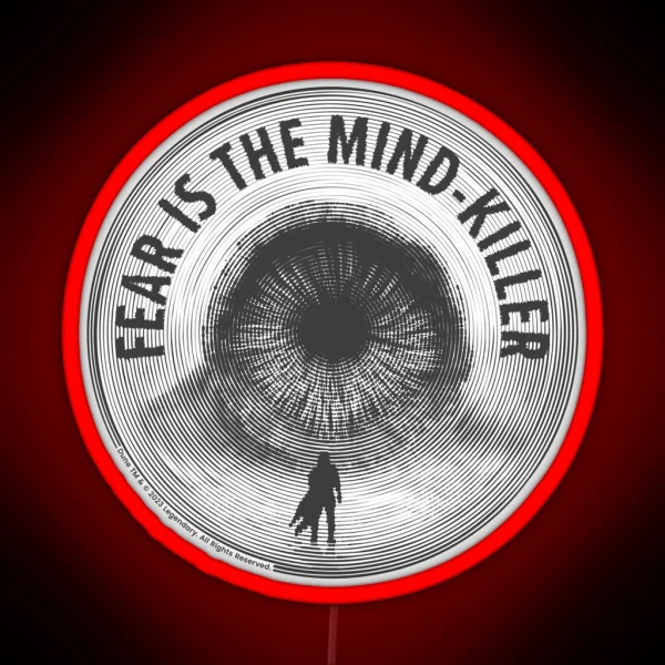 Dune The Sandworm Fear Is The Mind Killer RGB Neon Sign
