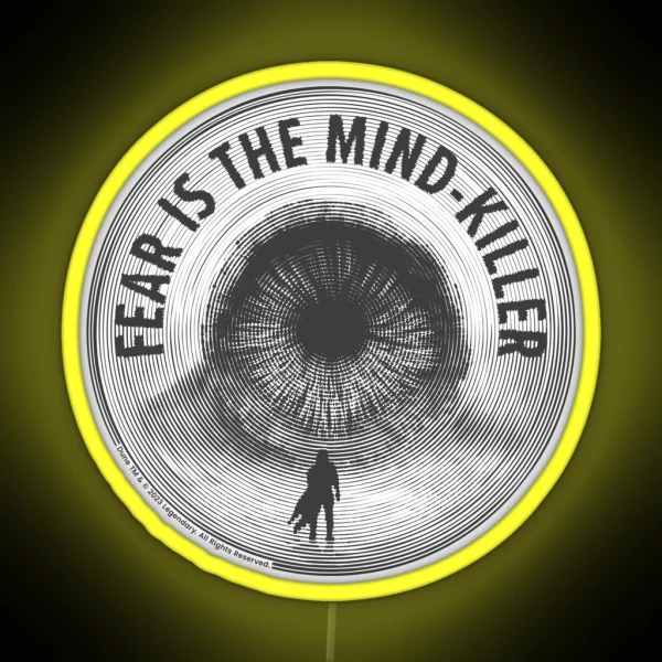 Dune The Sandworm Fear Is The Mind Killer RGB Neon Sign