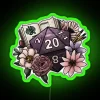 Dungeon Master D20 Amethyst Version Tabletop Gaming Dice RGB Neon Sign - Image 4
