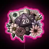 Dungeon Master D20 Amethyst Version Tabletop Gaming Dice RGB Neon Sign - Image 6