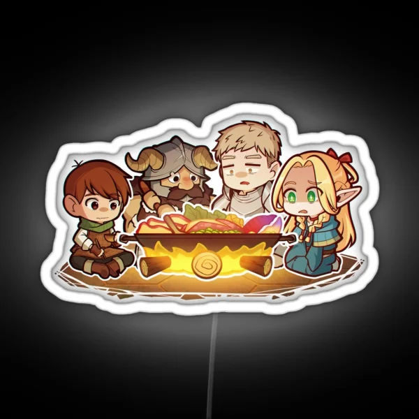 Dungeon Meshi Campfire RGB Neon Sign