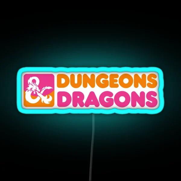 Dungeons And Donuts RGB Neon Sign