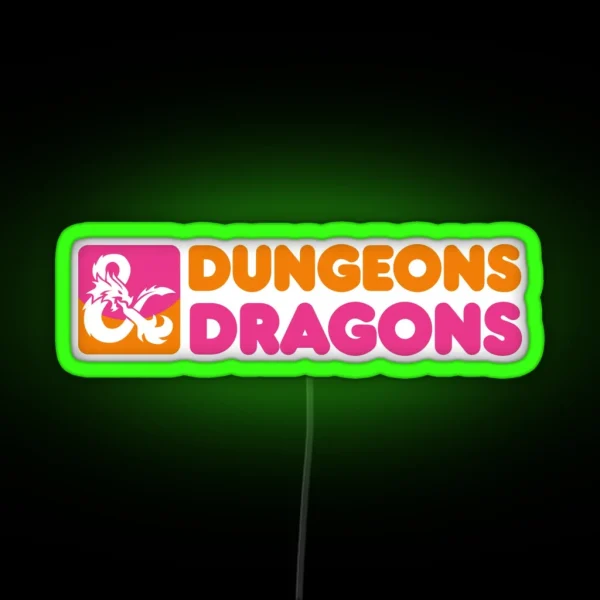 Dungeons And Donuts RGB Neon Sign