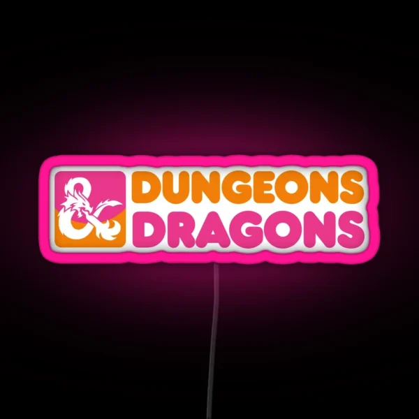 Dungeons And Donuts RGB Neon Sign