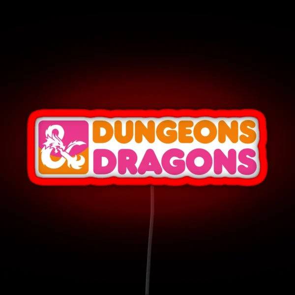 Dungeons And Donuts RGB Neon Sign