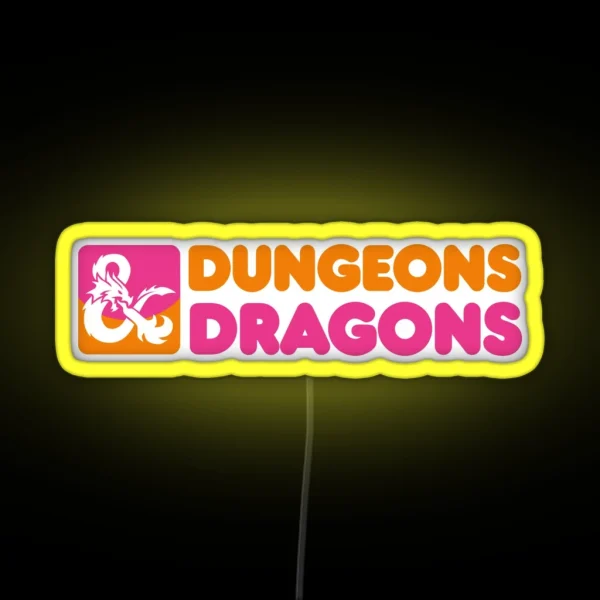 Dungeons And Donuts RGB Neon Sign