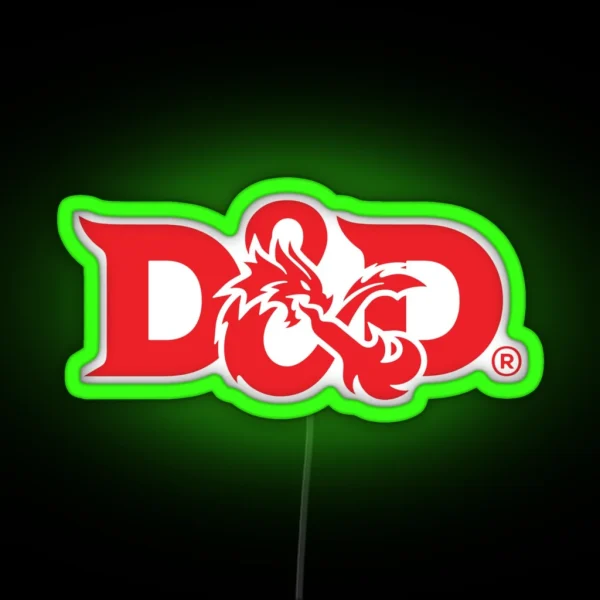 Dungeons And Dragon RGB Neon Sign