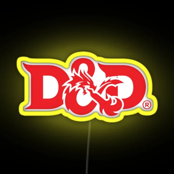 Dungeons And Dragon RGB Neon Sign