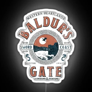 Dungeons And Dragons Baldur S Gate RGB Neon Sign