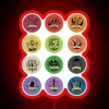 Dungeons And Dragons Classes RGB Neon Sign