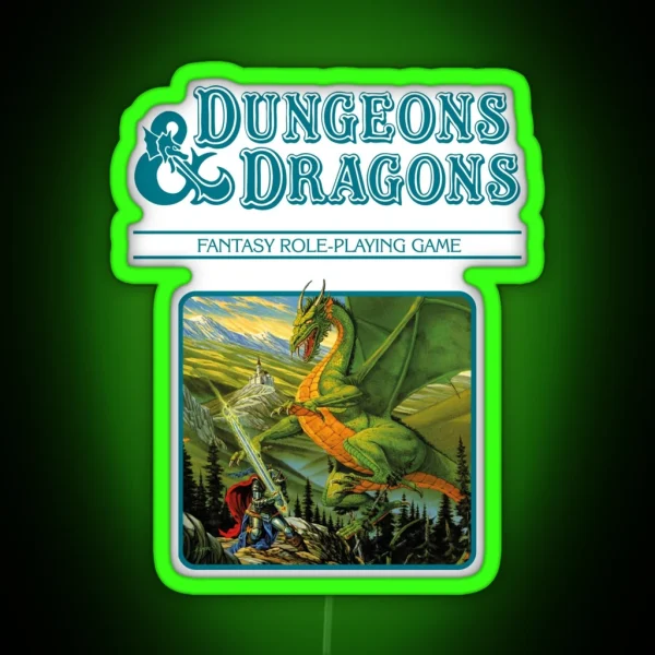 Dungeons And Dragons Companion Rules RGB Neon Sign