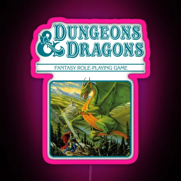Dungeons And Dragons Companion Rules RGB Neon Sign