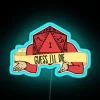 Dungeons And Dragons Guess I Ll Die D20 Dice Critical Failure RGB Neon Sign - Image 2