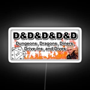 Dungeons Dragons Diners Drive Ins And Dives RGB Neon Sign