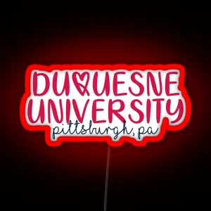 Duquesne Dukes Pittsburgh Led RGB Neon Sign