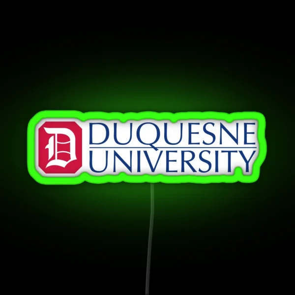 Duquesne Pittsburgh University College Dukes RGB Neon Sign