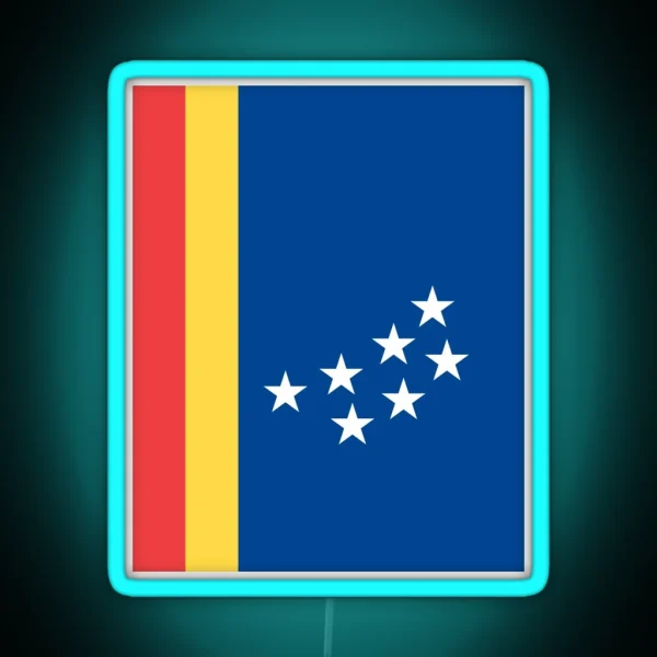 Durham City Flag RGB Neon Sign