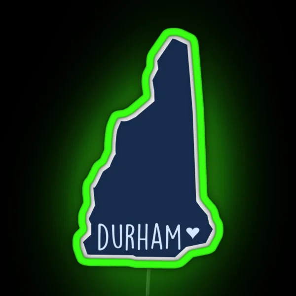 Durham New Hampshire RGB Neon Sign