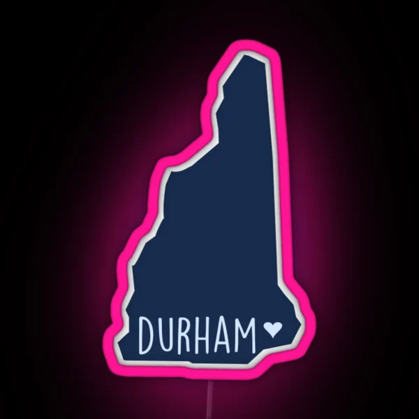 Durham New Hampshire RGB Neon Sign