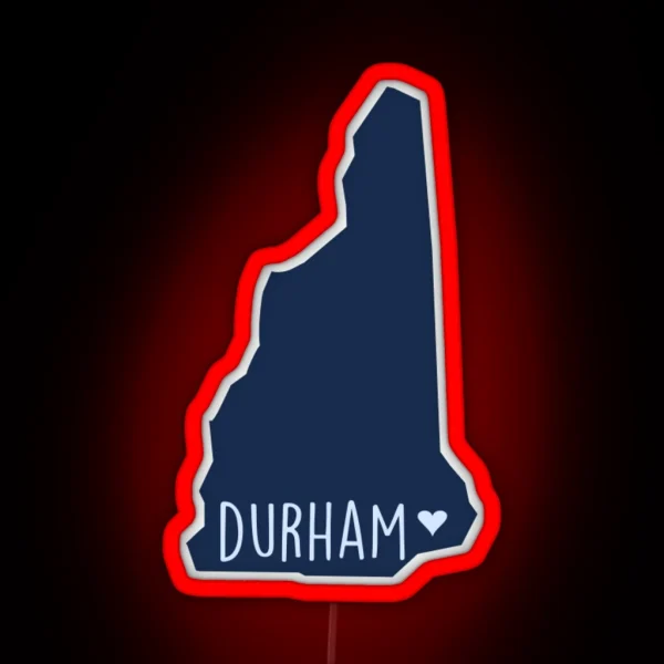 Durham New Hampshire RGB Neon Sign