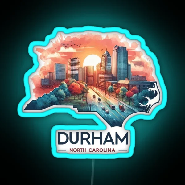 Durham RGB Neon Sign