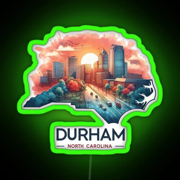 Durham RGB Neon Sign
