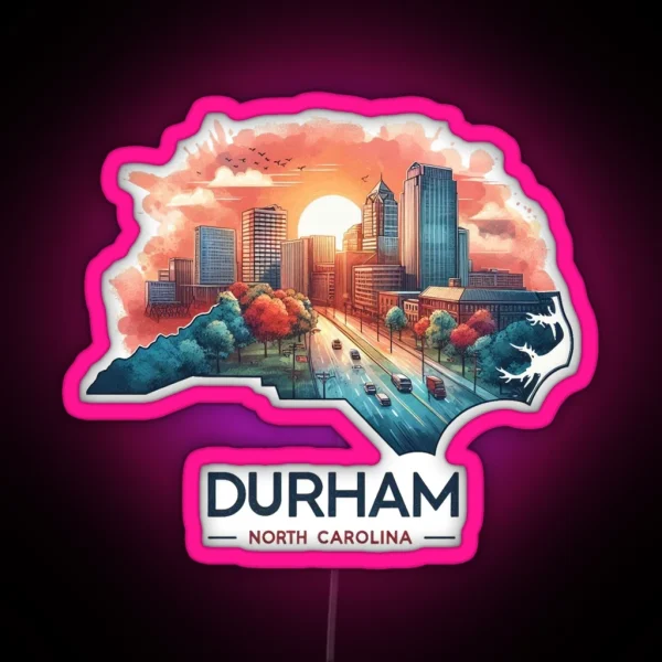 Durham RGB Neon Sign