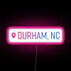 Durham Social Media Location Pin RGB Neon Sign - Image 6