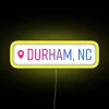Durham Social Media Location Pin RGB Neon Sign - Image 5