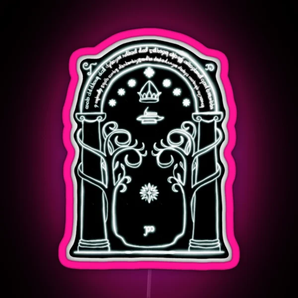 Durin S Gate To Moria Glow RGB Neon Sign