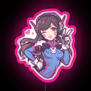 Dva Peace RGB Neon Sign