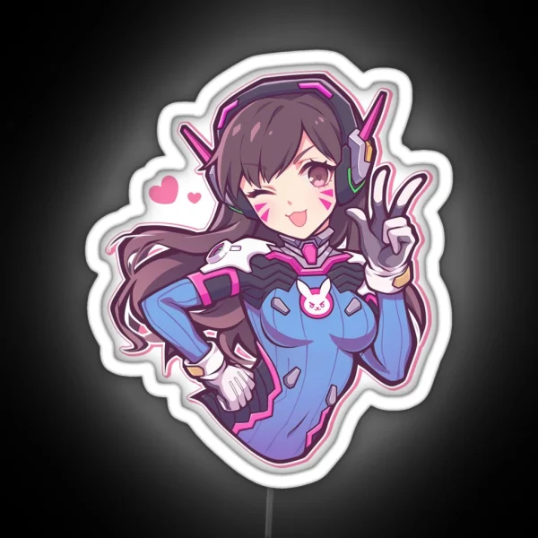 Dva Peace RGB Neon Sign