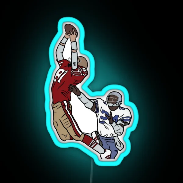Dwight Clark The Catch RGB Neon Sign