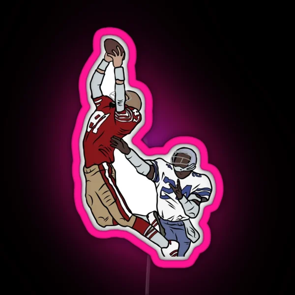 Dwight Clark The Catch RGB Neon Sign