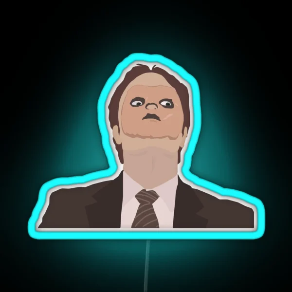 Dwight Schrute Clarice RGB Neon Sign