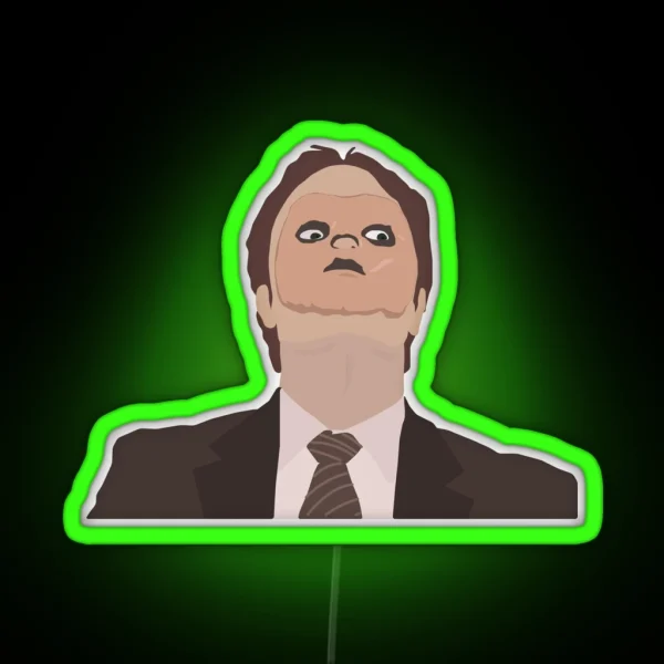 Dwight Schrute Clarice RGB Neon Sign