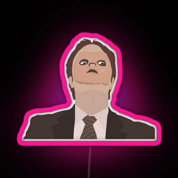 Dwight Schrute Clarice RGB Neon Sign