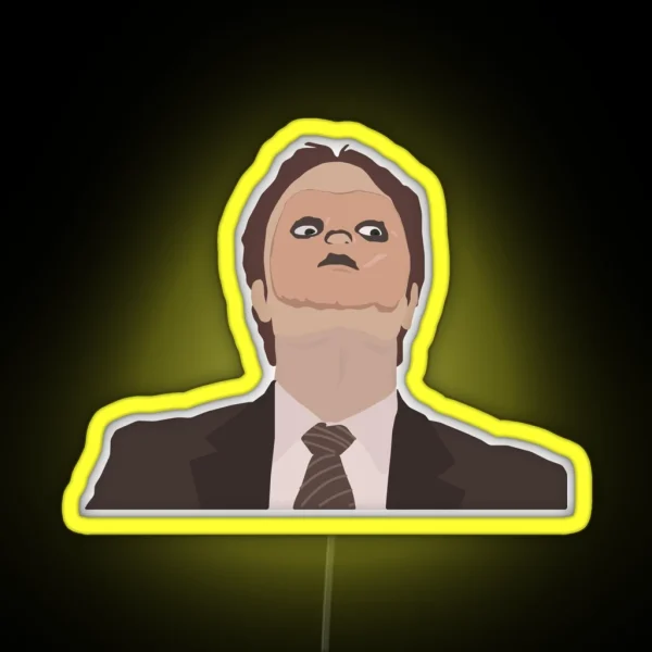 Dwight Schrute Clarice RGB Neon Sign