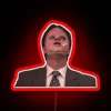 Dwight Schrute CPR Mask Funny RGB Neon Sign - Image 2