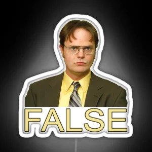 Dwight Schrute FALSE Cushion Led Mug Long Led Boys Girls Unisex Mens Ladies RGB Neon Sign