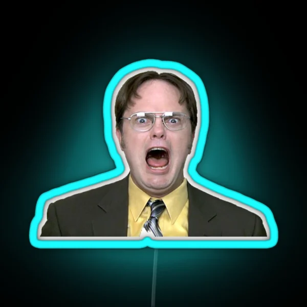 Dwight Schrute Of The Office RGB Neon Sign