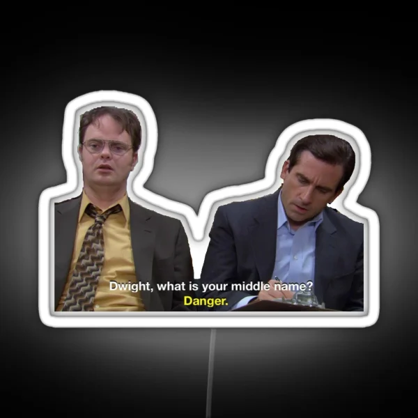 Dwight Schrute RGB Neon Sign