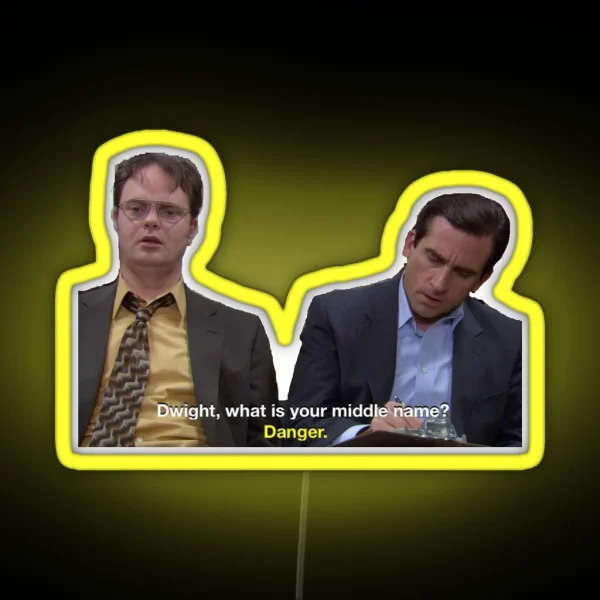 Dwight Schrute RGB Neon Sign