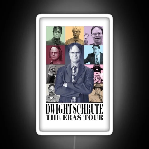 Dwight Schrute The Eras Tour RGB Neon Sign