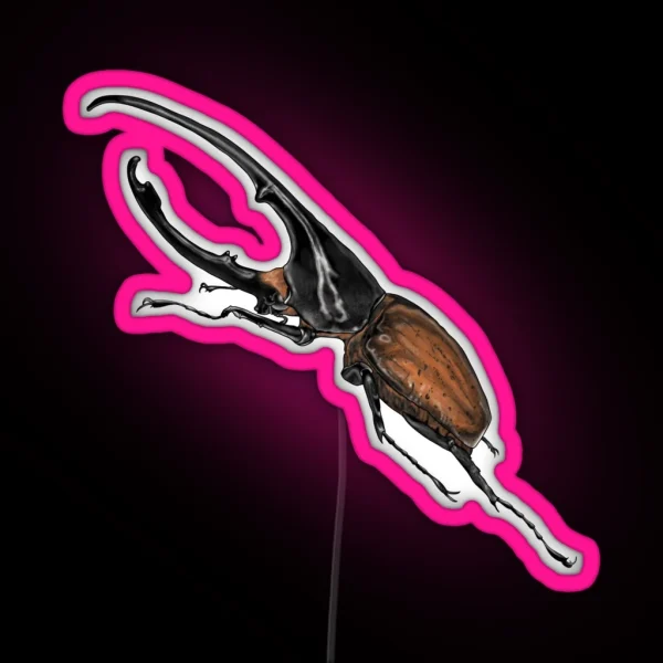 Dynastes Hercules RGB Neon Sign