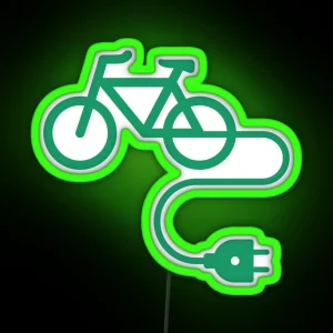 E Bike E Power Green RGB Neon Sign