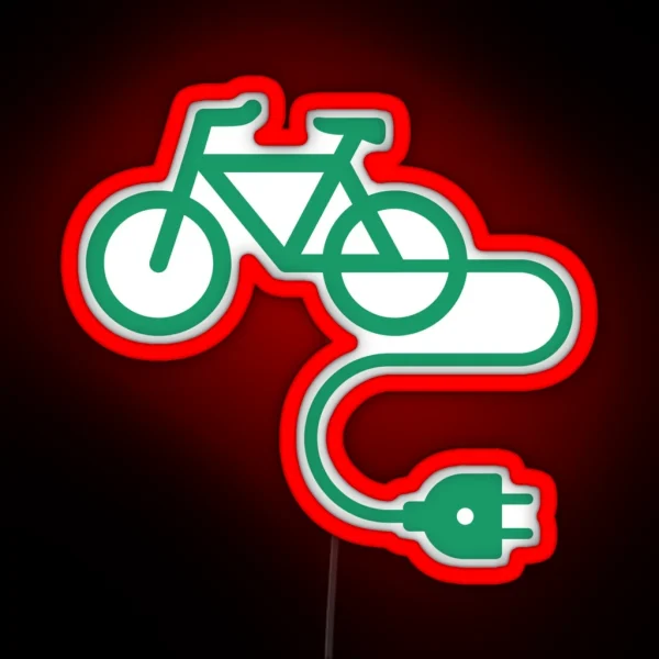 E Bike E Power Green RGB Neon Sign