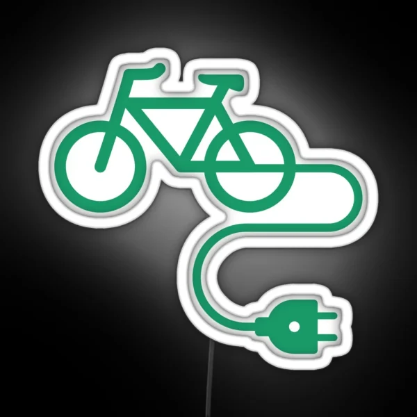 E Bike E Power Green RGB Neon Sign