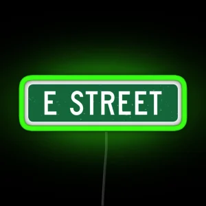 E Street Sign RGB Neon Sign